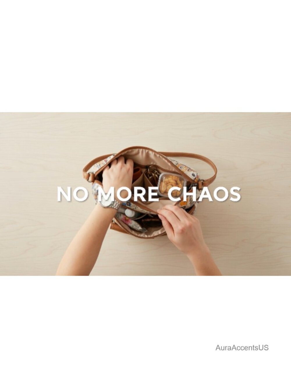 Vegan Leather Crossbody Bag Triple Zip Travel Purse Organizer - Picture 6 of 6